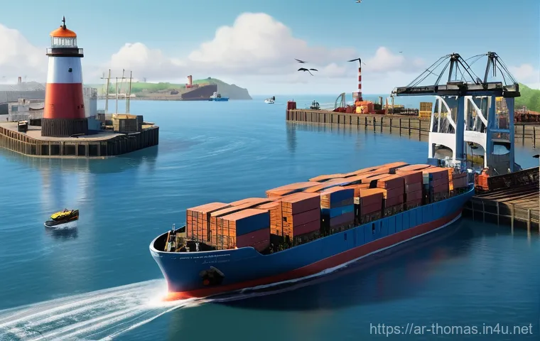토마스와 친구들 속 마을 지도 - **Prompt:** A vibrant, high-angle aerial view of the bustling island of Sodor, showcasing a complex ...